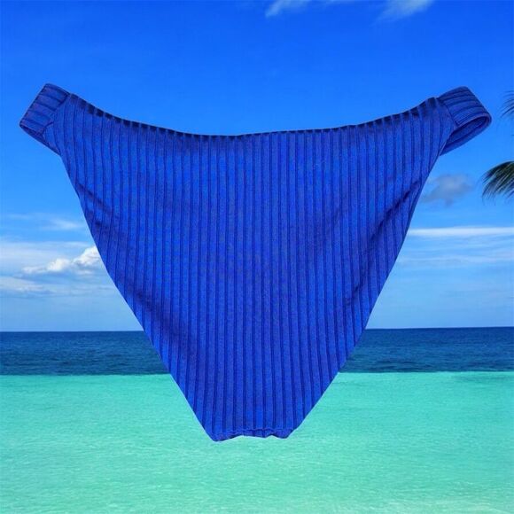 NWT New Trina Turk Olympia Ribbed French-Cut Bikini Swim Bottom 10 Beach - Picture 5 of 9